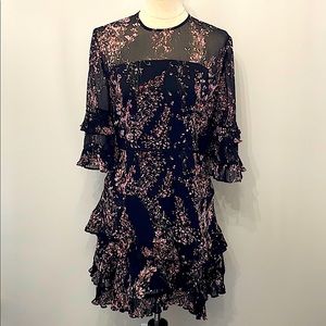 Keepsake The Label Black Floral Mini Dress